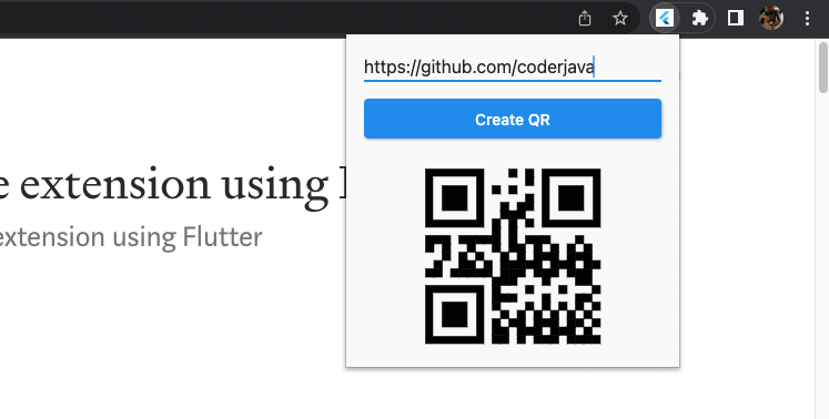 QR Code Tools For Chrome Extension Using Flutter