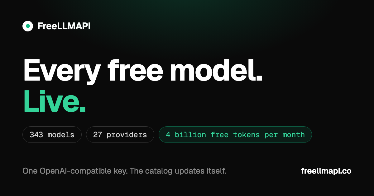 GitHub 2万星的开源神器：一个接口薅26家免费额度，但其中88个模型来路不明