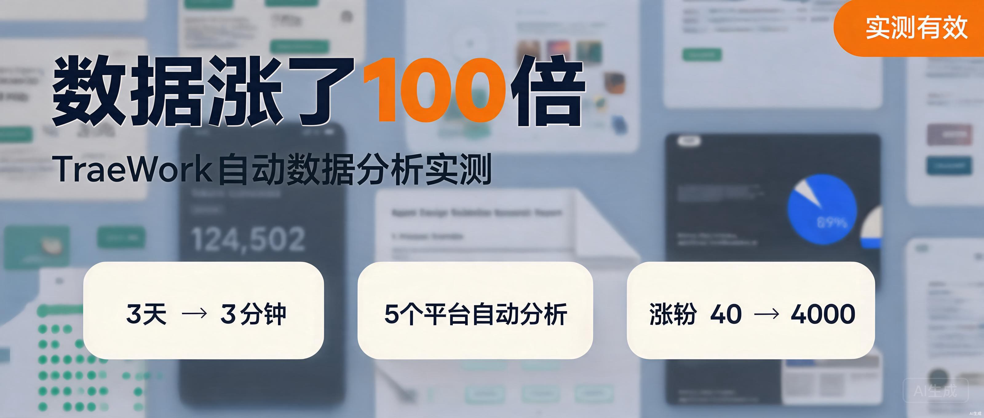 别再手动做数据分析了,TraeWork让我的数据涨了100倍