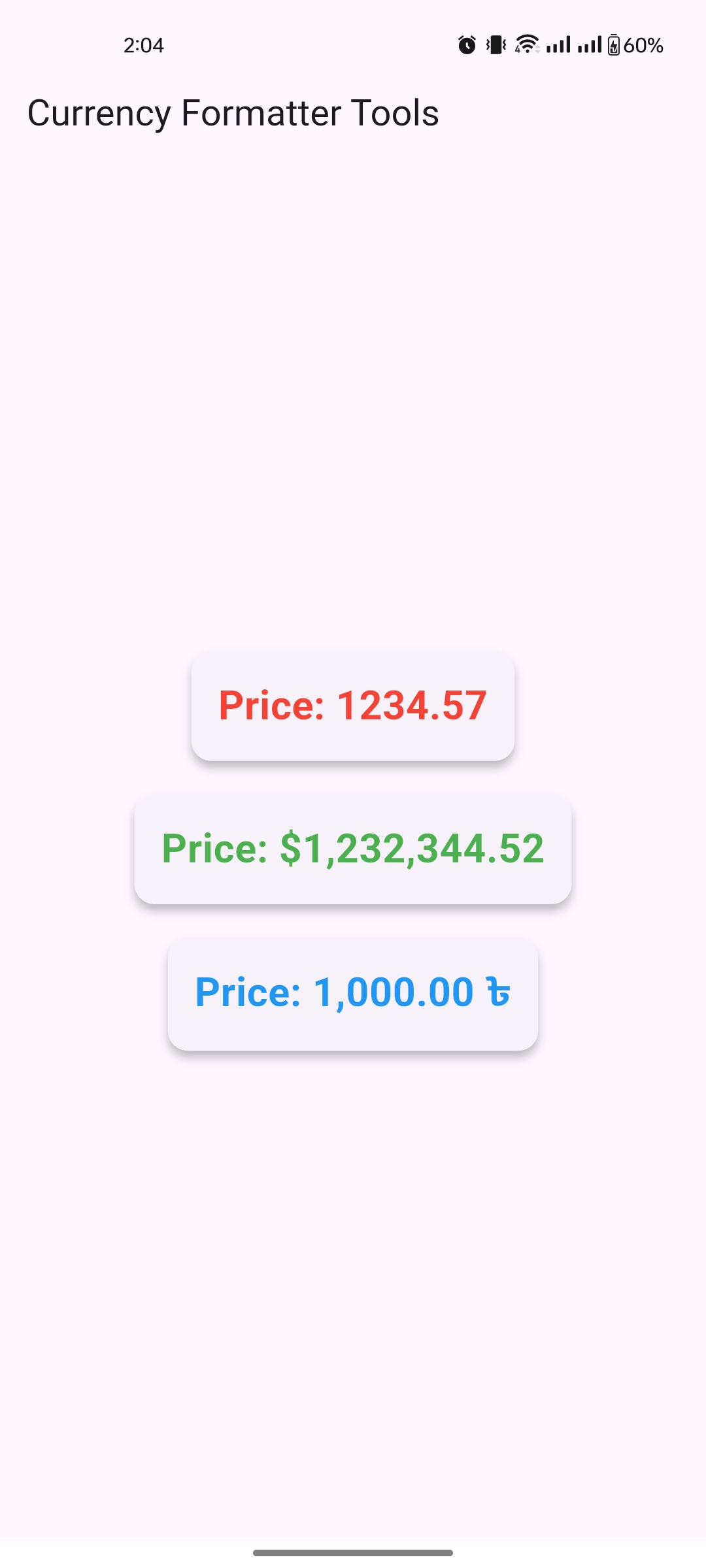 Currency Formatter Tools