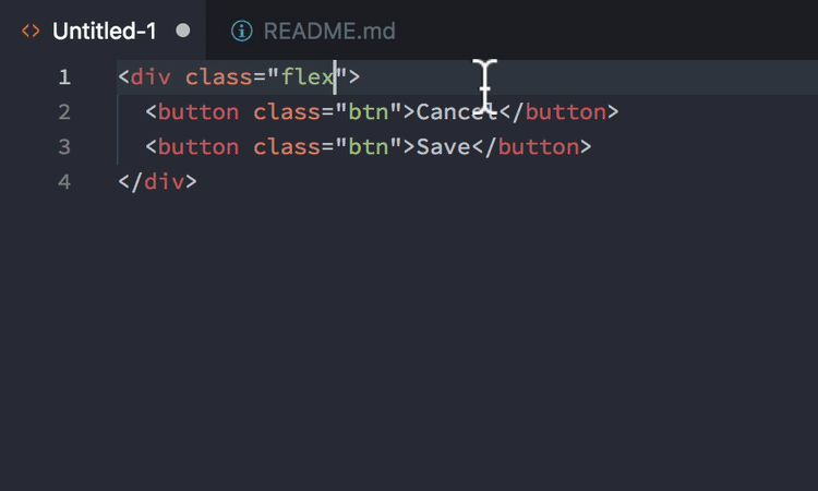 CSS classes autocompletion