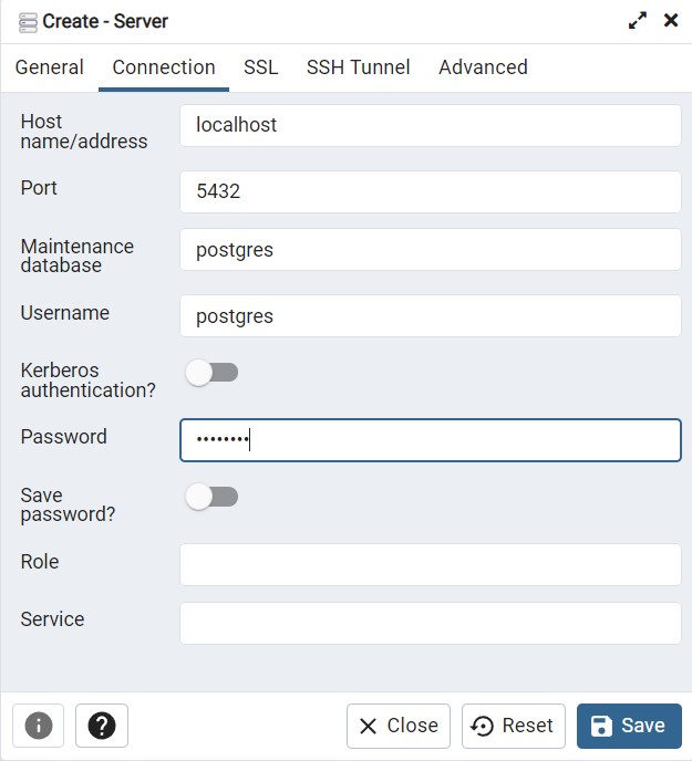 postgres connection