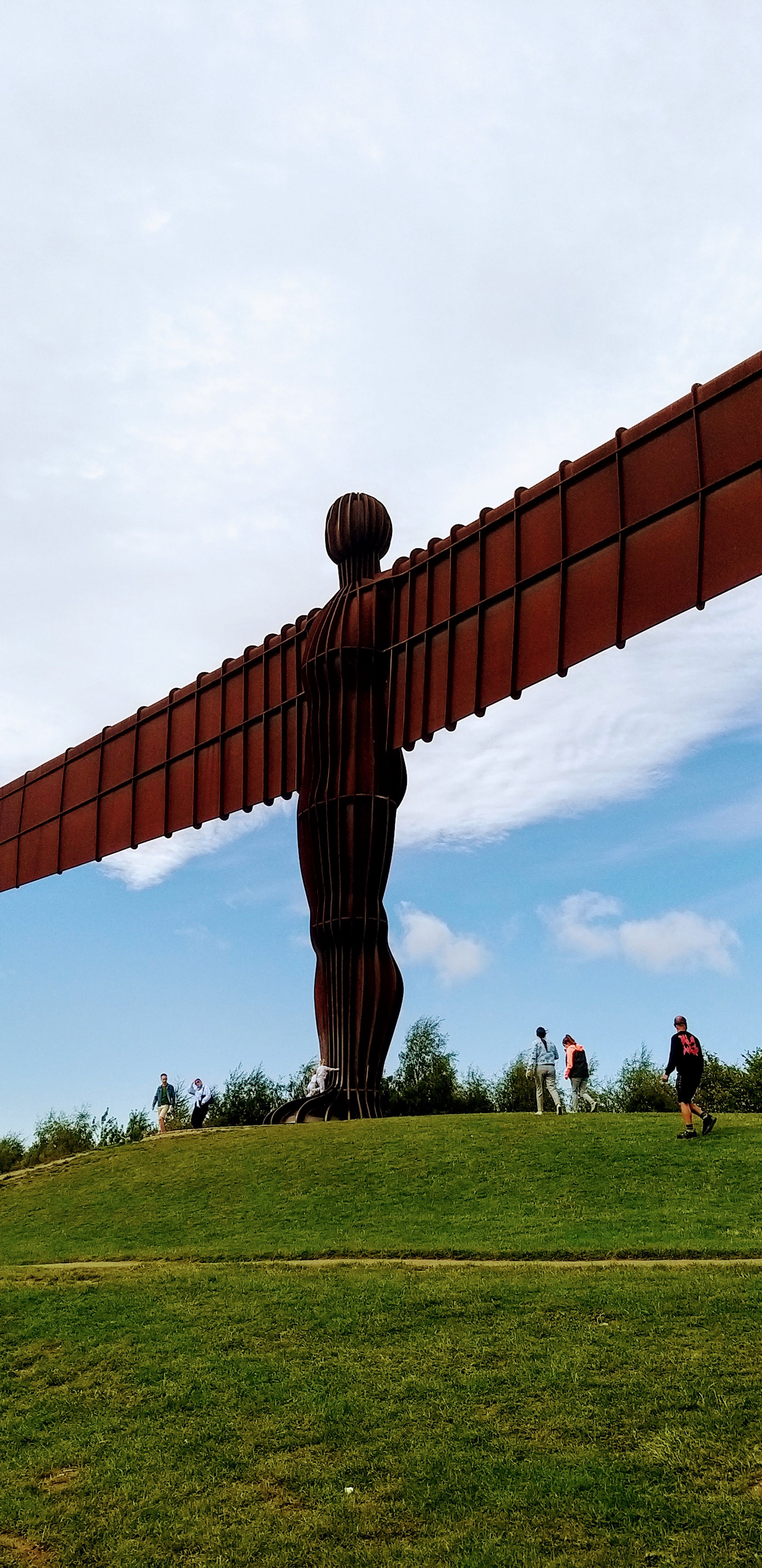 Angel of the North on the day of ending the challenge
