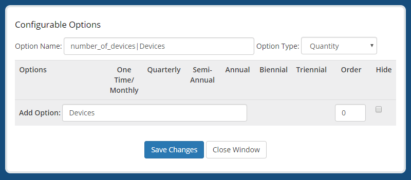 Add New Configurable Option - Save Your Changes