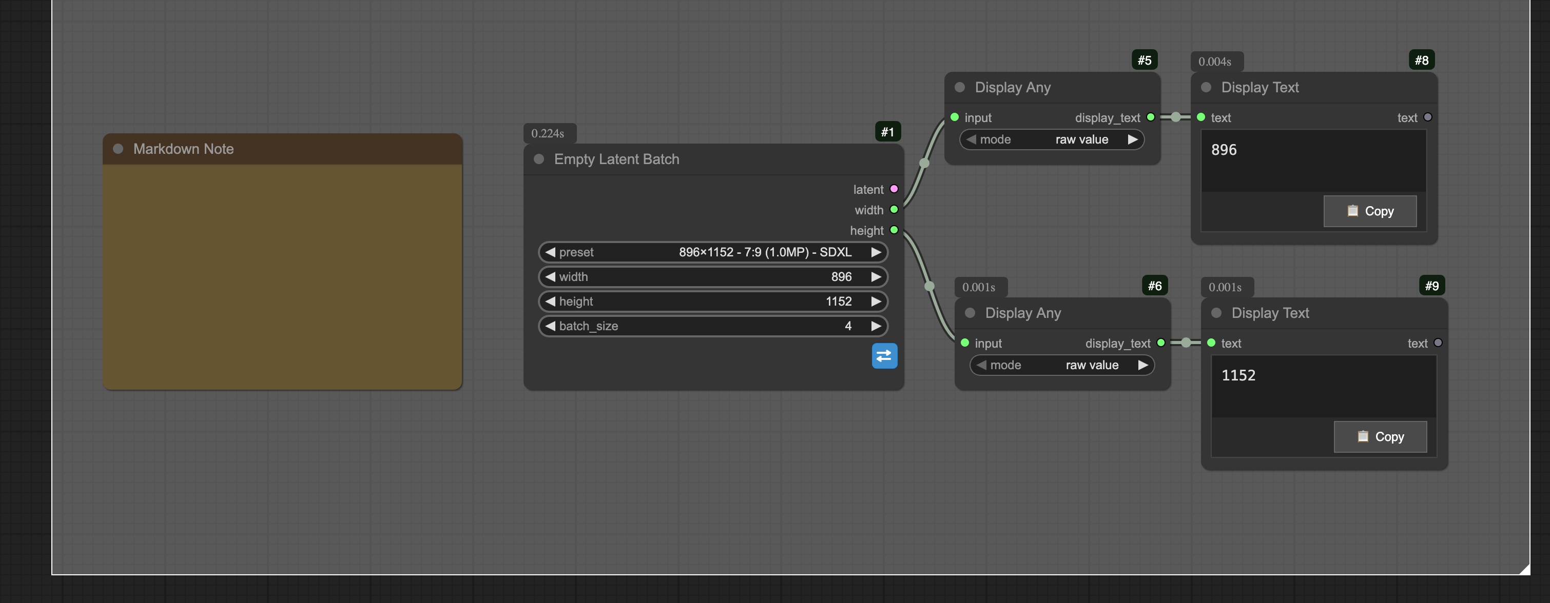 Empty Latent Batch Example