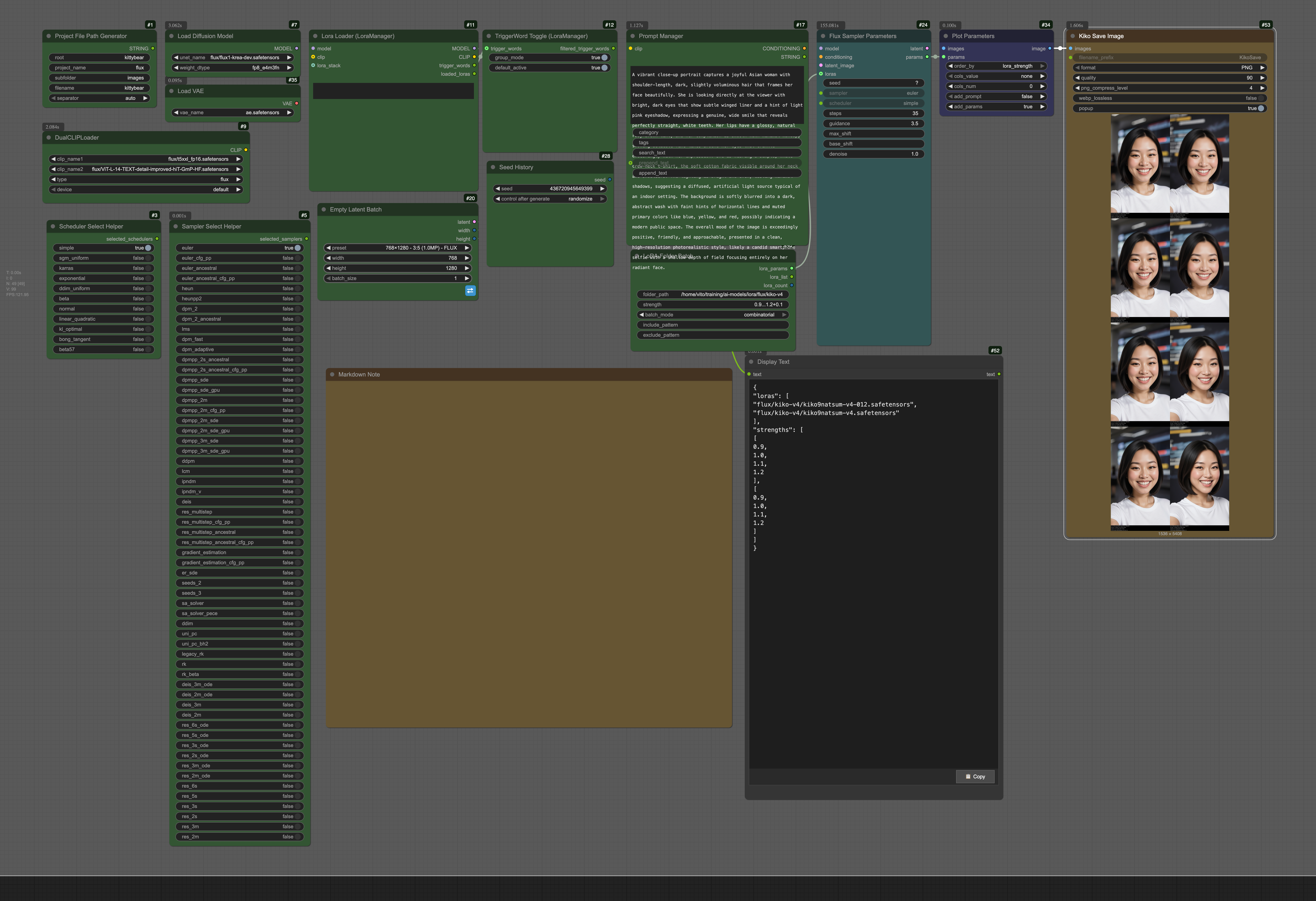LoRA Folder Batch Example