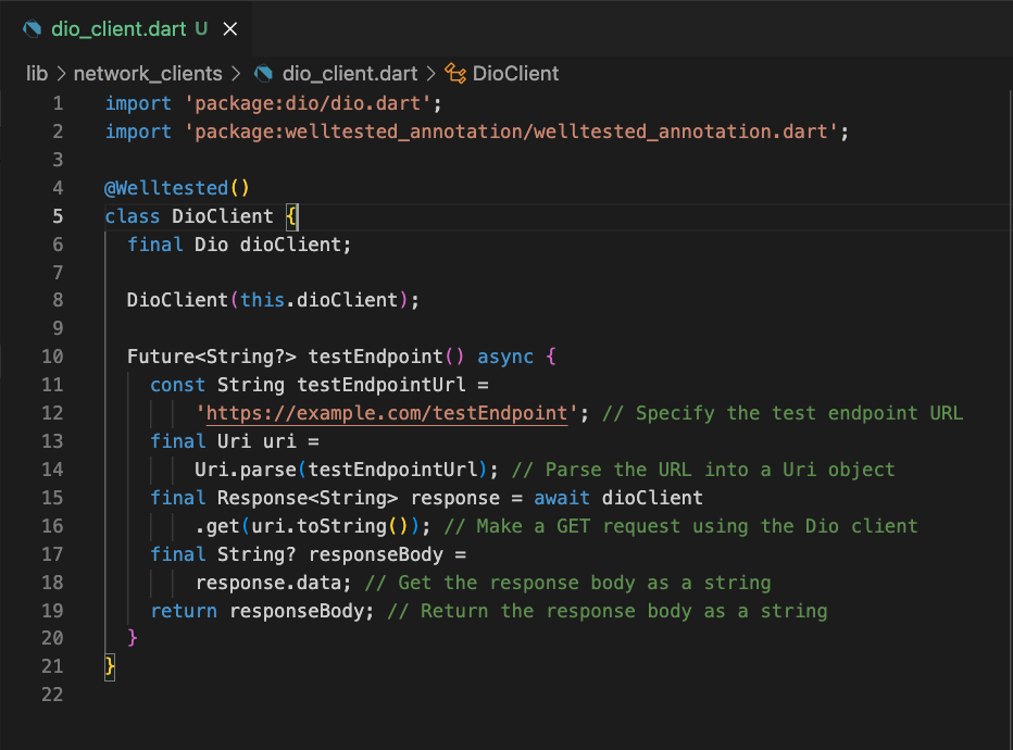 DioClient annotated
