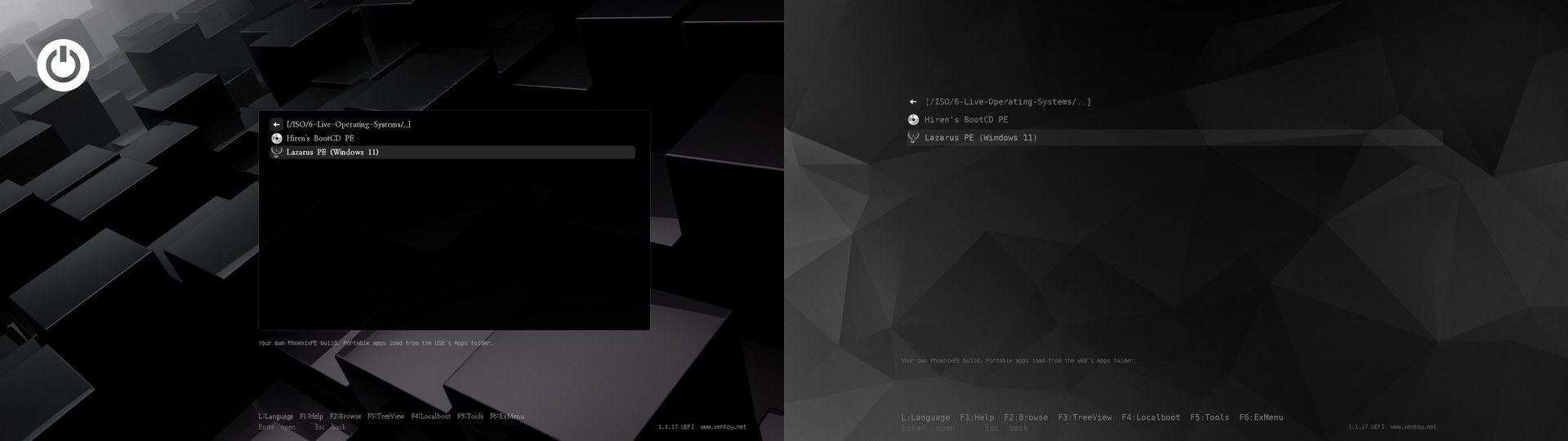 The Standby and Poly dark themes