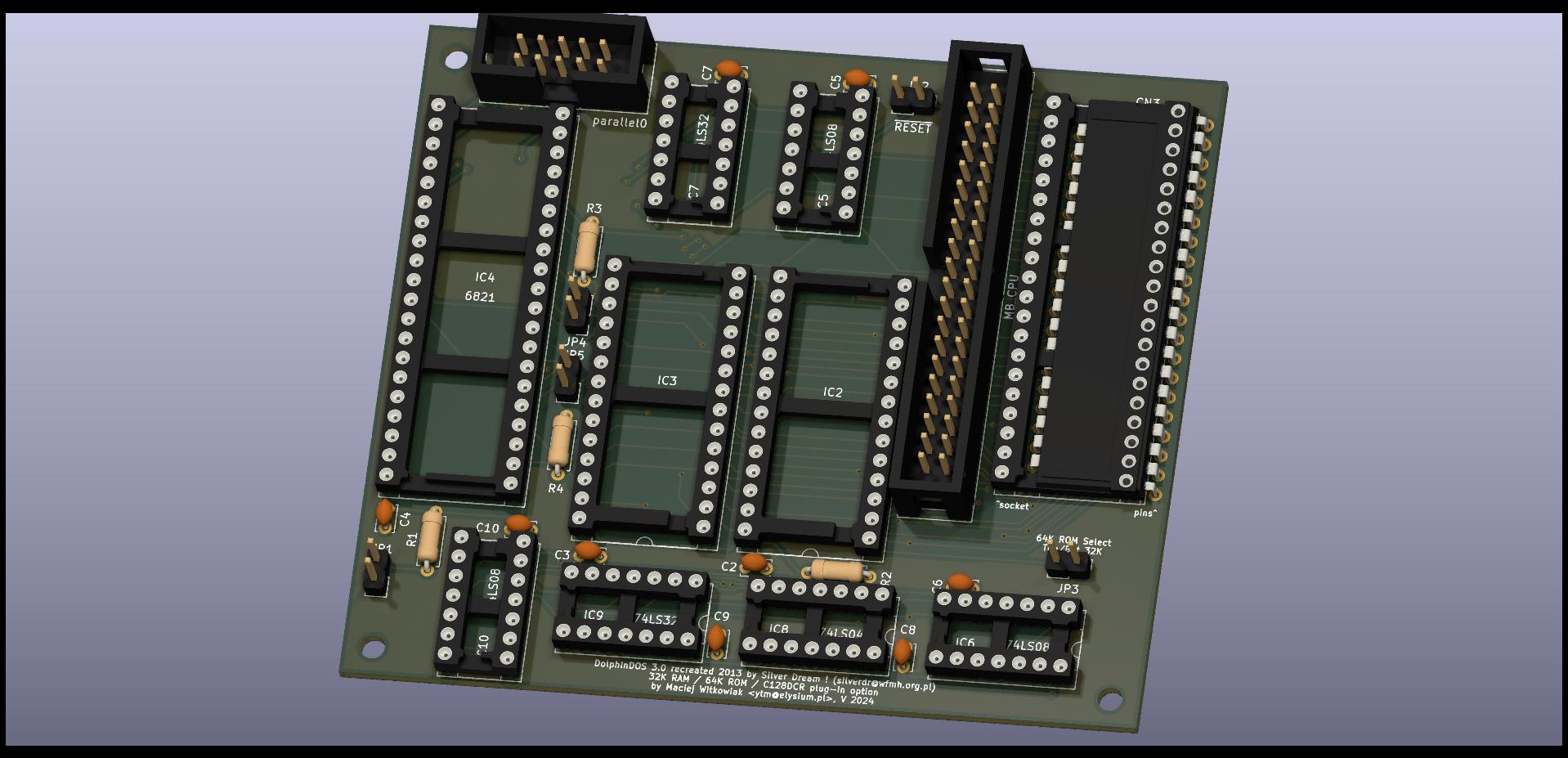 DolphinDOS 3 PCB top view