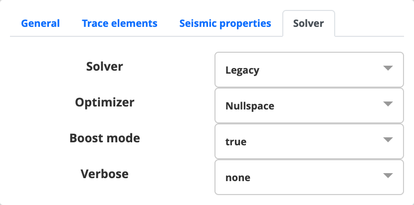 MAGEMinApp optimizer selection