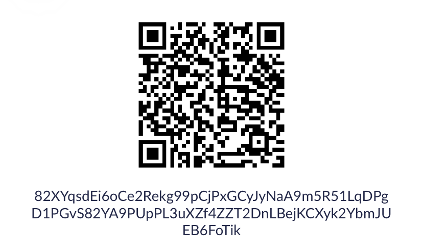 A QR Code for donating to the software development