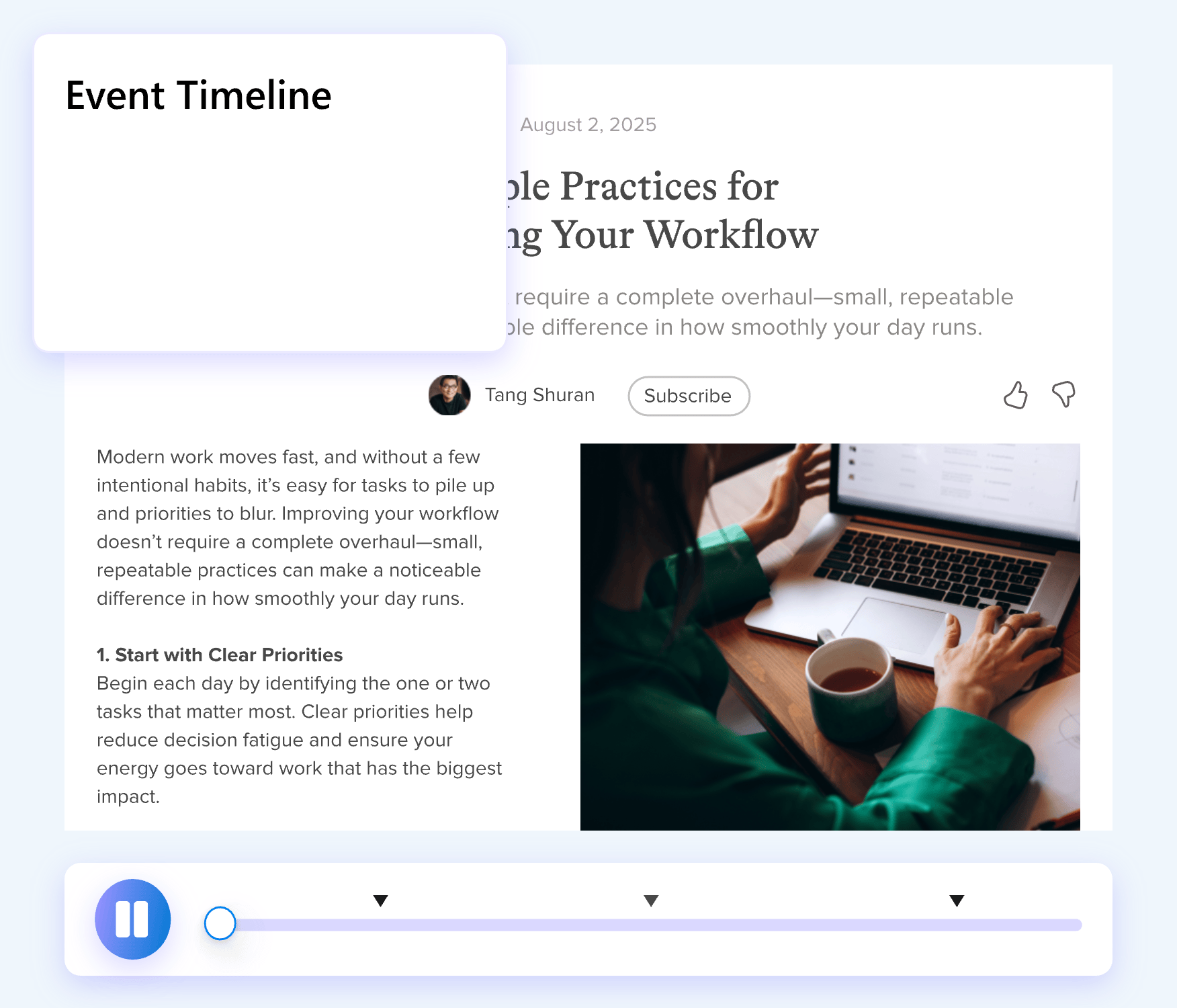 Animación de recordings en Microsoft Clarity