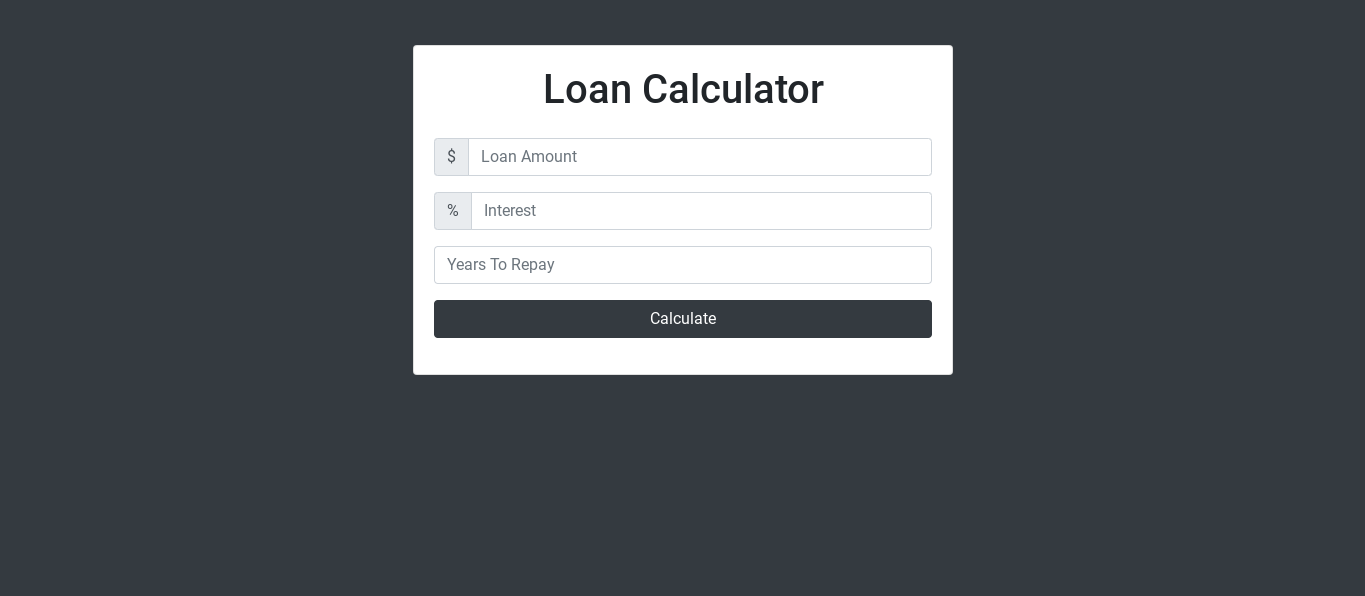 Loan Calculator