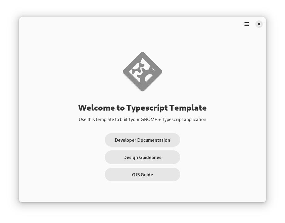 The main view of the Typescript Template application.