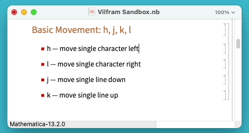 Vilfram basic movement