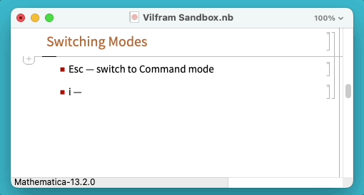 Vilfram mode switching