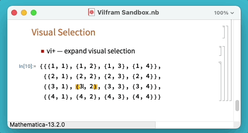 Vilfram smart selection expansion