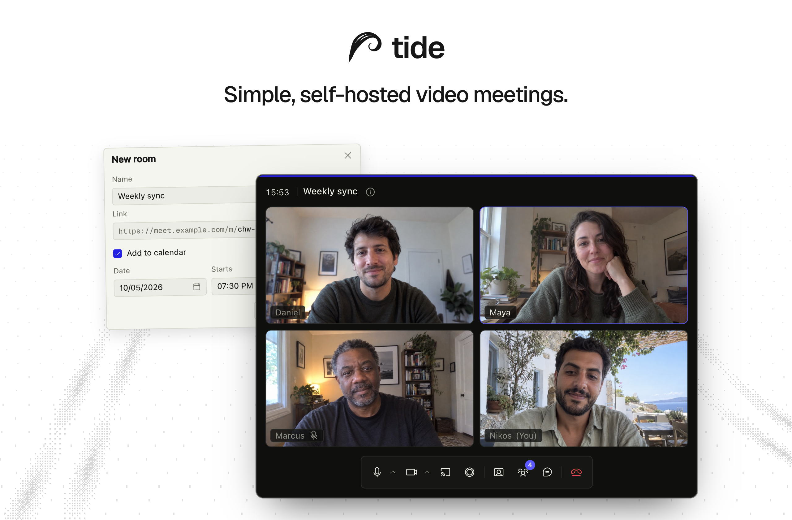 tide — Simple, self-hosted video meetings