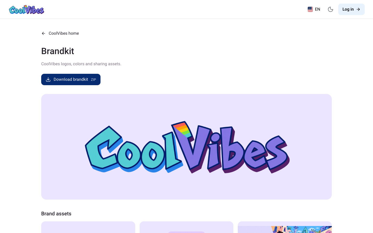 CoolVibes brandkit and downloadable brand resources