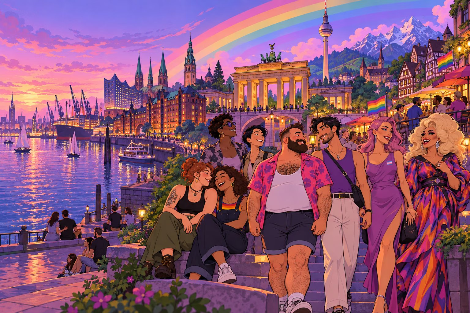 CoolVibes regional community illustration — Germany, German