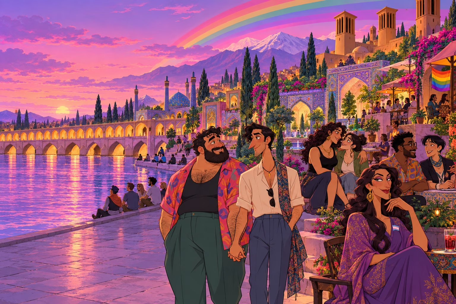 CoolVibes regional community illustration — Iran, Persian