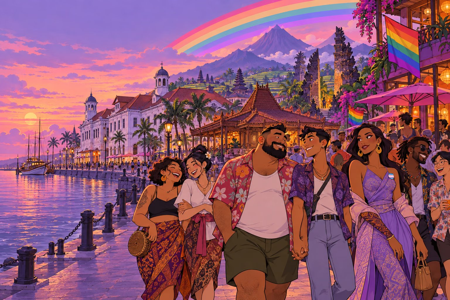 CoolVibes regional community illustration — Indonesia, Indonesian