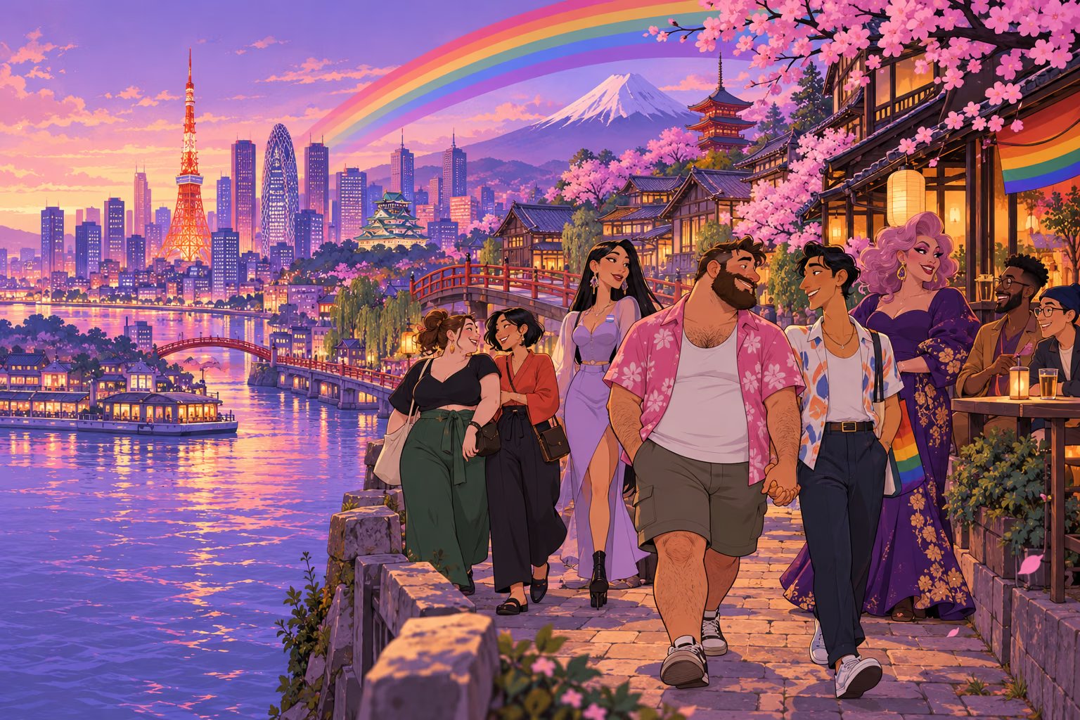 CoolVibes regional community illustration — Japan, Japanese