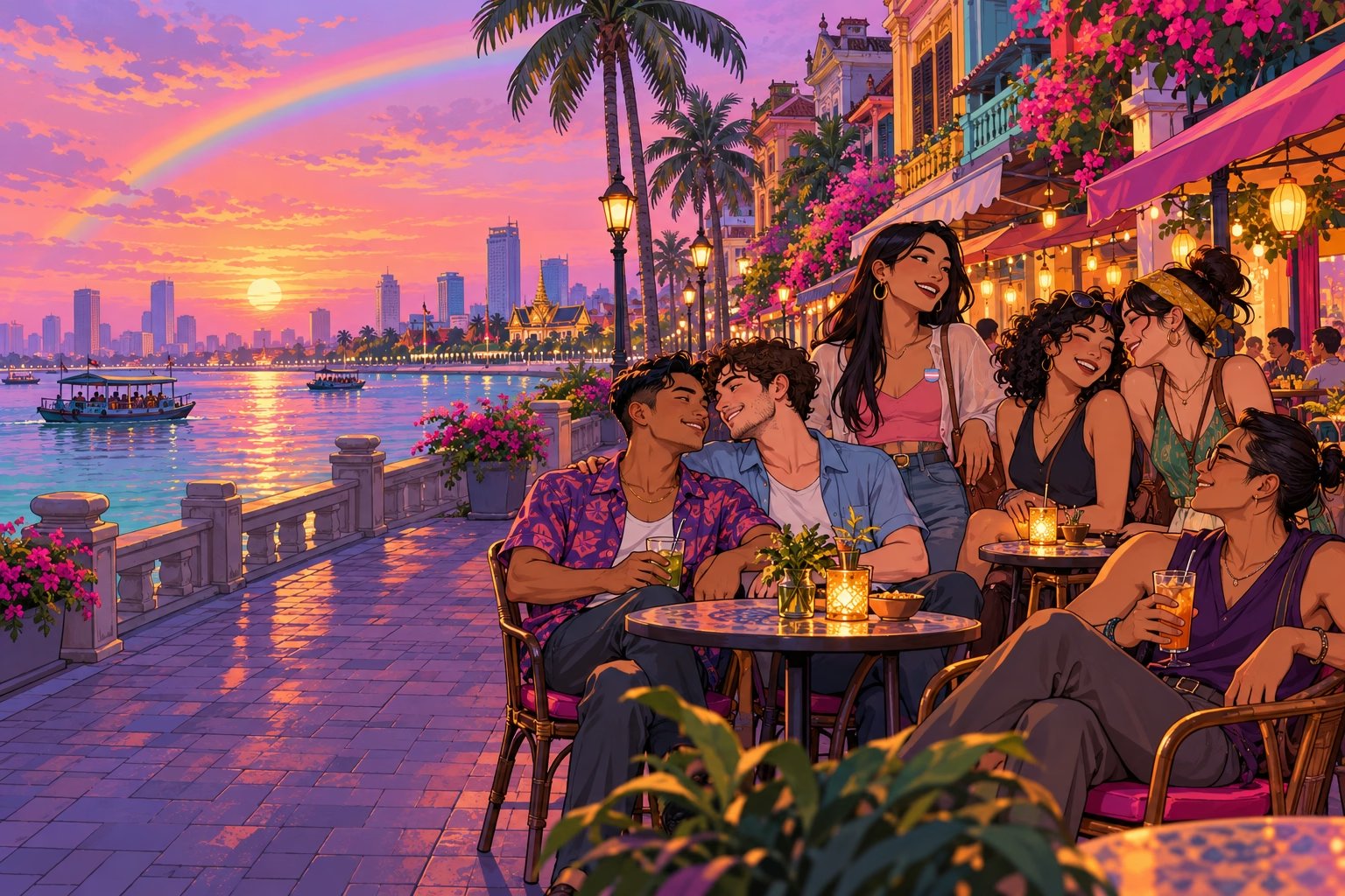 CoolVibes regional community illustration — Cambodia, Khmer