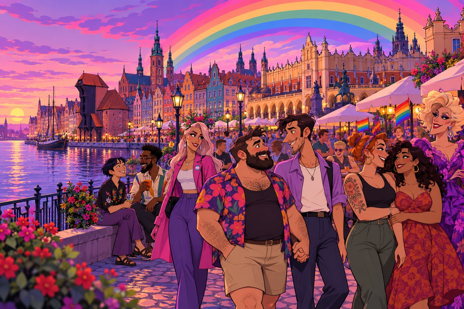 CoolVibes regional community illustration — Poland, Polish