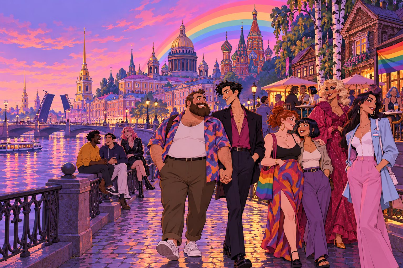 CoolVibes regional community illustration — Russia, Russian