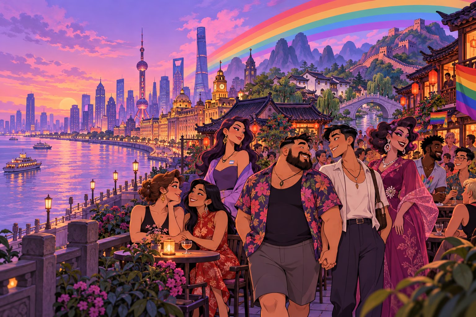 CoolVibes regional community illustration — China, Simplified Chinese
