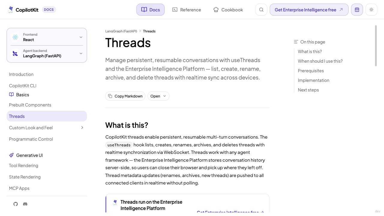 Authored framework Threads
navigation
