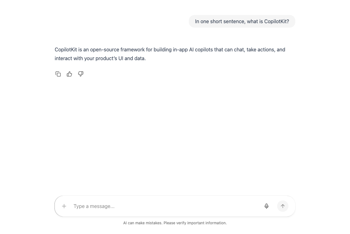 Working chat in a generated Angular
app