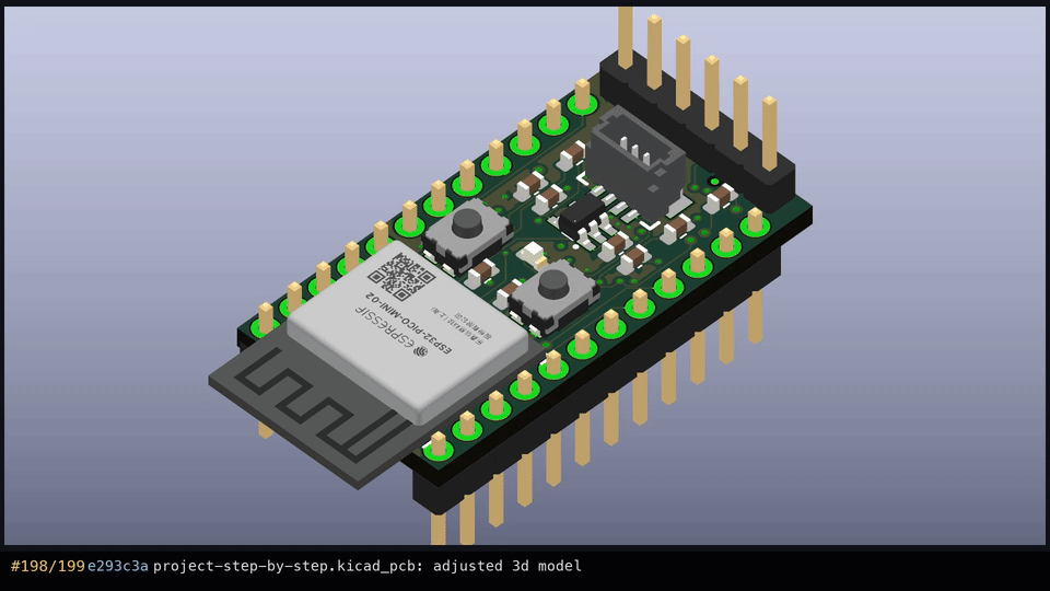 CopperPilot CLI building an ESP32-MINI-1 board in the terminal