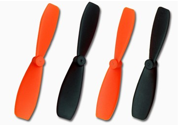 Hubsan X4 H107D Black Orange Propeller Blades Props 5x Propellers 3 Pack 