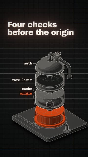 An isometric machine taken apart