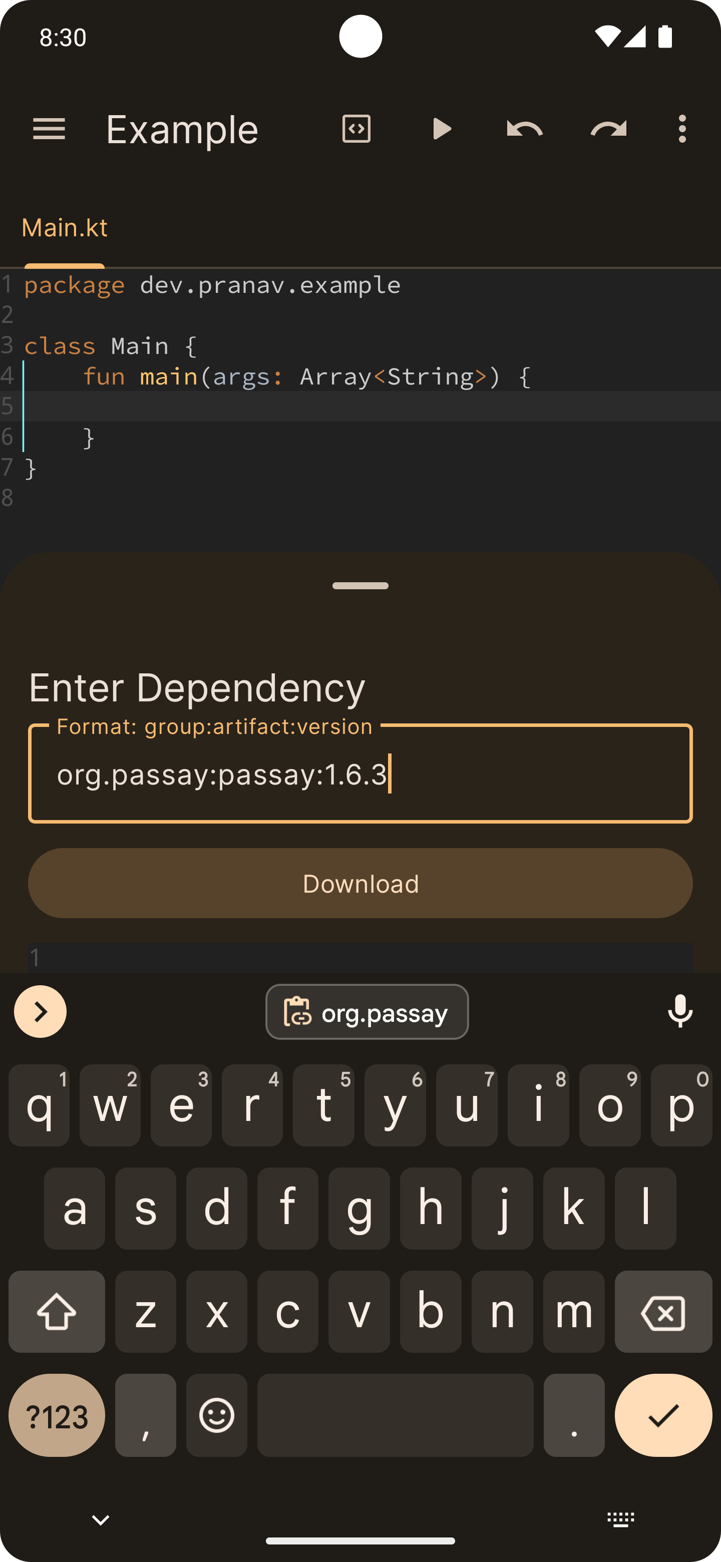 Screenshot 4 of Cosmic IDE — opens full size