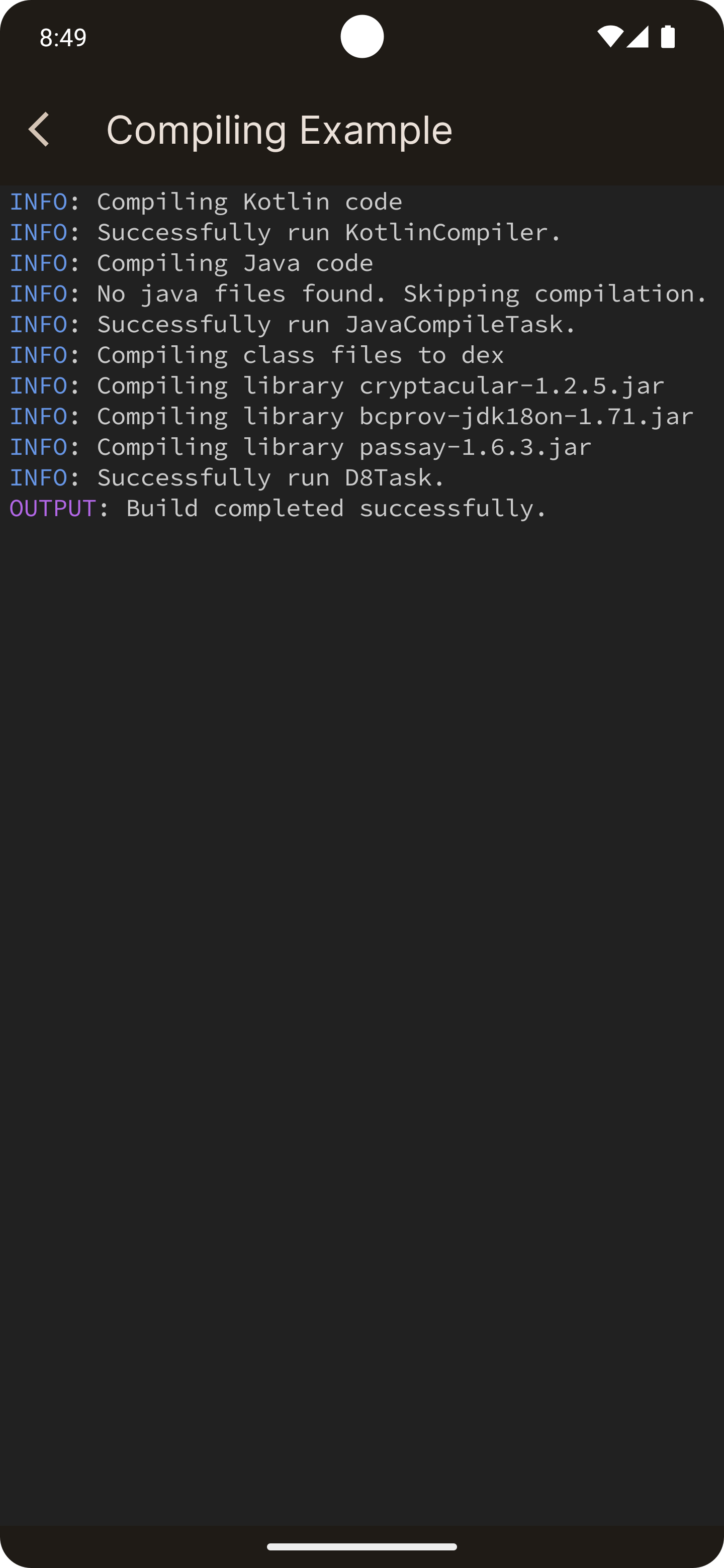 Screenshot 5 of Cosmic IDE — opens full size