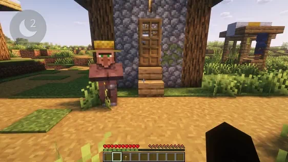 Animation of player entering a bed and pressing Sleep