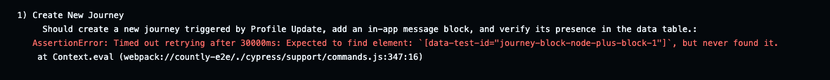 Missing element error