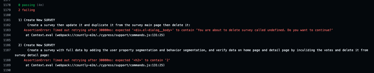 Text mismatch error