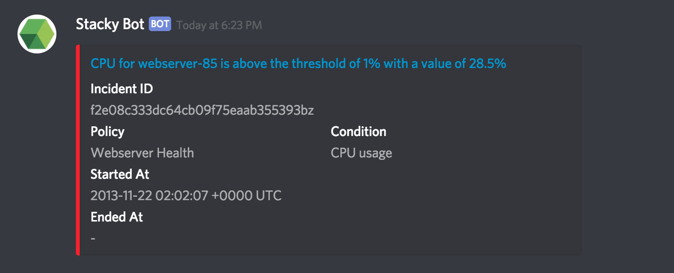 Notification in Discord
