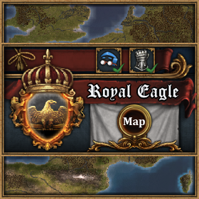 Royal Eagle Map Logo
