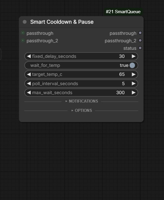 Smart Cooldown & Pause node, collapsed