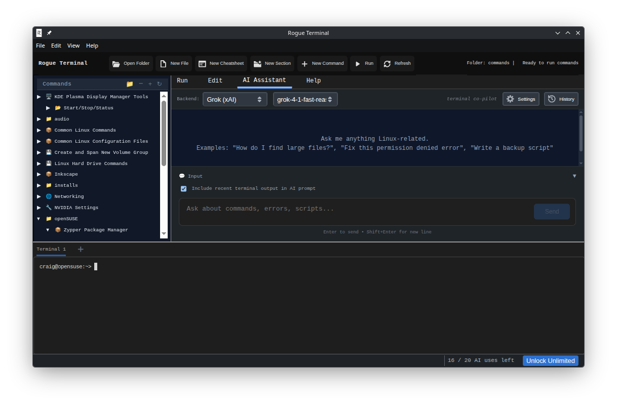 Rogue Terminal Screenshot