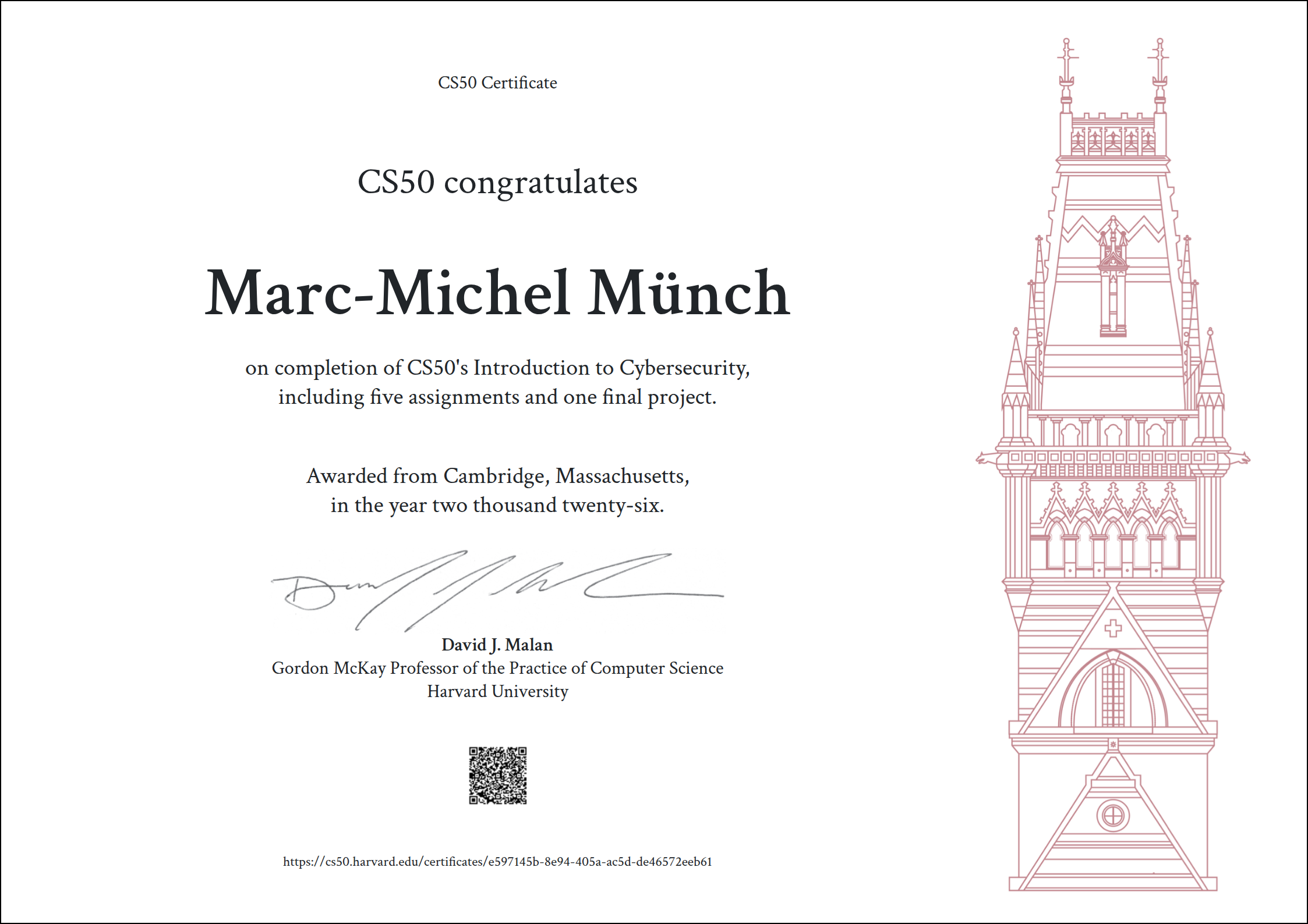 Introduction to Cybersecurity by Harvard University via edX