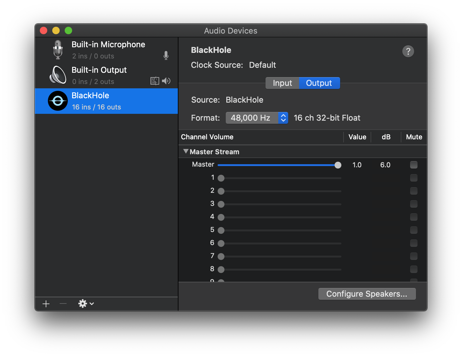 Audio MIDI Setup