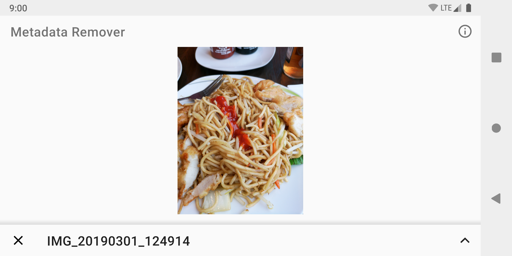Screenshot 3 of Metadata Remover — opens full size