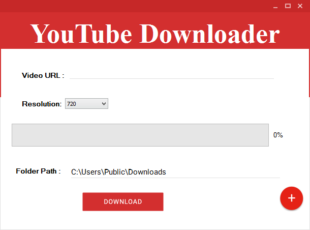 Material design youtube downloader c#