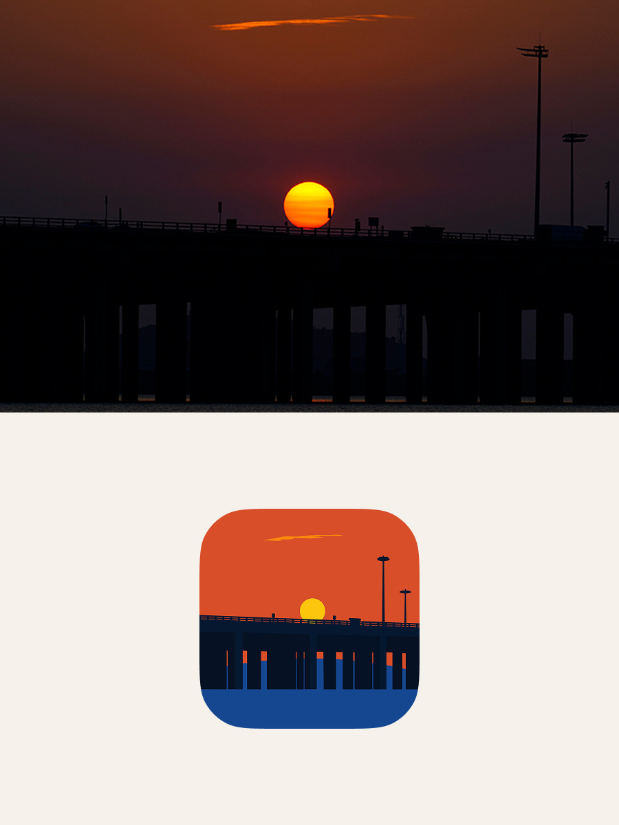 Sunset bridge showcase